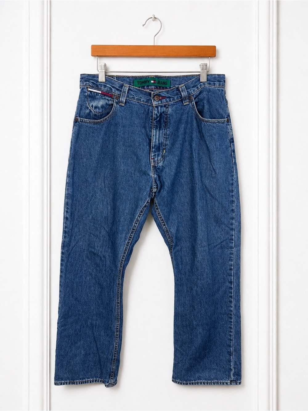 Vintage 2005 Tommy Jeans 34x32 Relaxed Straight Leg Blue Denim Y2K